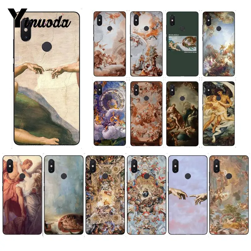 

Yinuoda The Creation of Adam Renaissance painting Art Phone Case for Xiaomi Mi 6 Mix2 Mix2S 5A 6A 7A Redmi 5 note5 Note7 8pro
