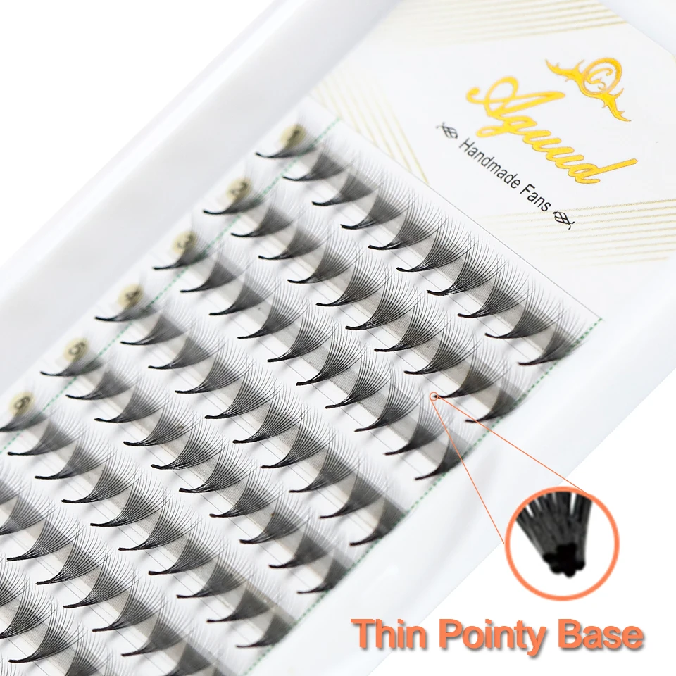 AGUUD 0.05 Slim Narrow Base Premade Fans Lashes 6D/8D/10D/12D/14D Medium Stem Sharp Pointy Base Russian Volume Eyelash Extension
AGUUD 0.05 Slim Narrow Base Premade Fans Lashes 6D/8D/10D/12D/14D Medium Stem Sharp Pointy Base Russian Volume Eyelash Extension