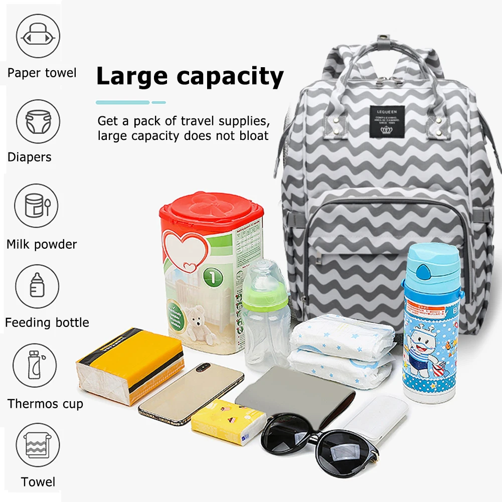 NEW Mommy Diaper Bag Large Capacity Baby Nappy Bag Designer Nursing Bag Fashion Travel Backpack Baby Care Bag for Mother Kid 
NEW Mommy Diaper Bag Large Capacity Baby Nappy Bag Designer Nursing Bag Fashion Travel Backpack Baby Care Bag for Mother Kid
