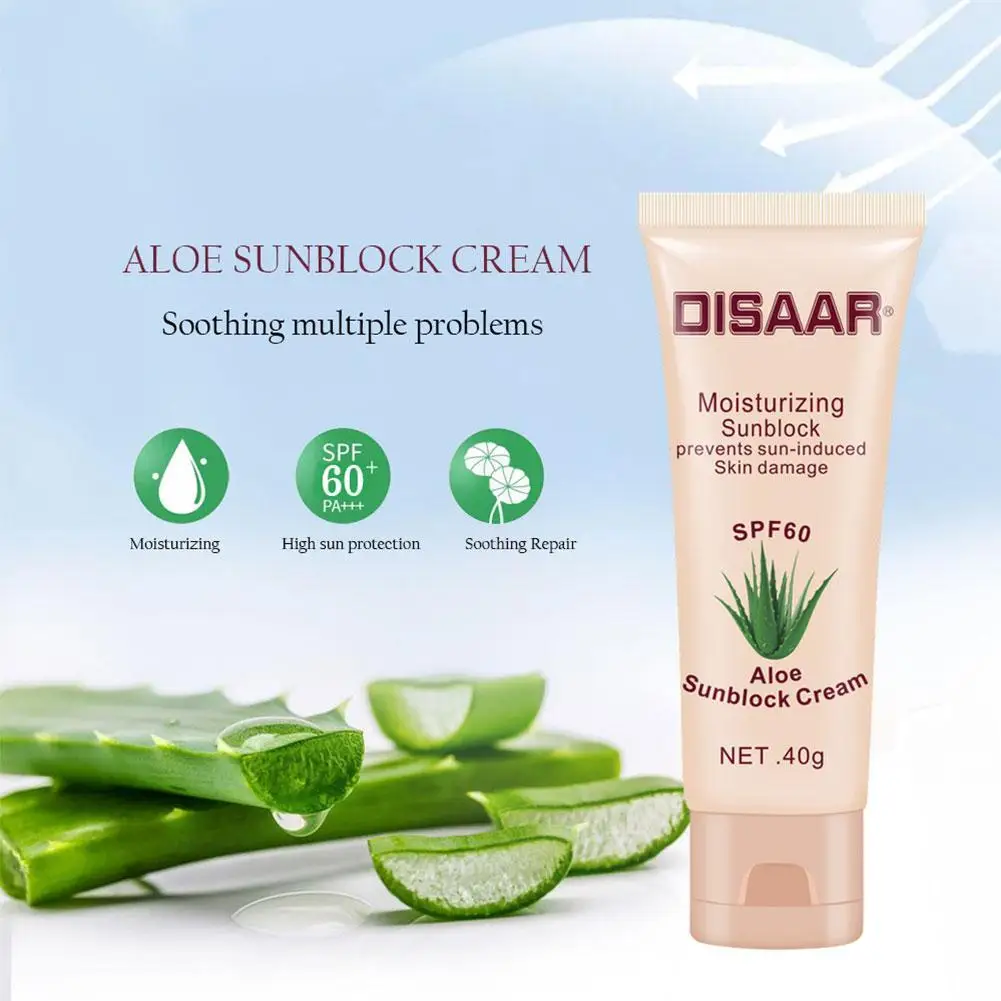 40ML Aloe Vera Cream Skin Moisturizing Sunscreen Isolation Skin Whole Body Concealer Screen Anti-sweat Moisturizing Zon D6N4
40ML Aloe Vera Cream Skin Moisturizing Sunscreen Isolation Skin Whole Body Concealer Screen Anti-sweat Moisturizing Zon D6N4