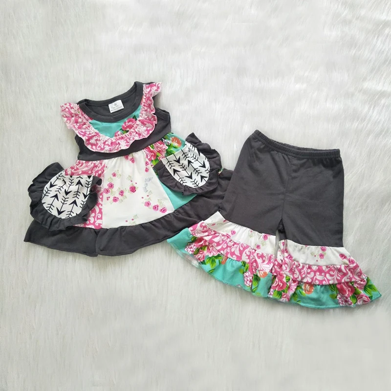 Baby girl outfit 2 pieces baby girl clothing set clothes print pocket ruffle short pants toddler baby kid girl clothes 
Baby girl outfit 2 pieces baby girl clothing set clothes print pocket ruffle short pants toddler baby kid girl clothes