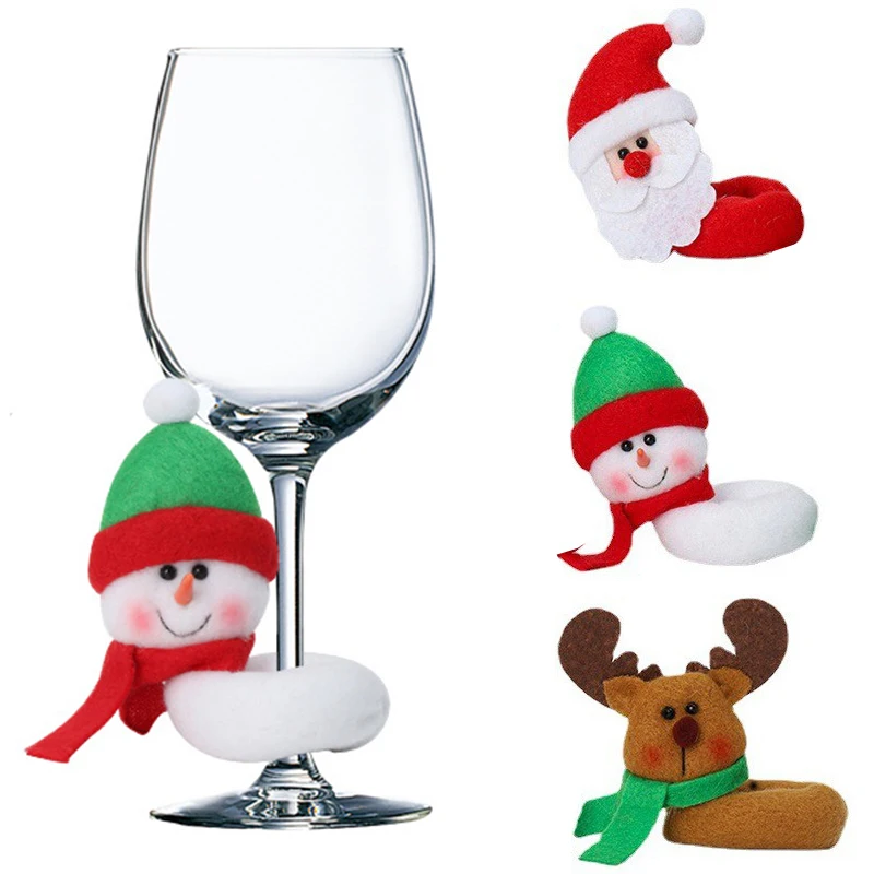Christmas Style Wine Glass Cover Wine Glass Decoration Santa Claus Wine Glass Cover Cute Decorative Snowman Wine Glass Cover 
Christmas Style Wine Glass Cover Wine Glass Decoration Santa Claus Wine Glass Cover Cute Decorative Snowman Wine Glass Cover