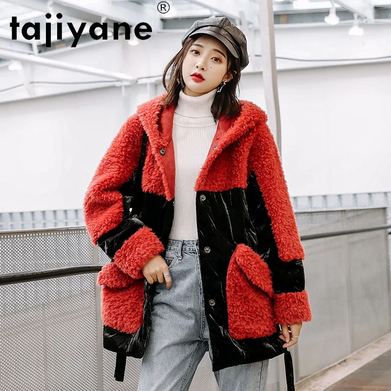 Женское зимнее пальто из 100% натуральной шерсти Tajiyane, белая куртка на утином пуху, парка с капюшоном для женщин 2020, TN984
Женское зимнее пальто из 100% натуральной шерсти Tajiyane, белая куртка на утином пуху, парка с капюшоном для женщин 2020, TN984