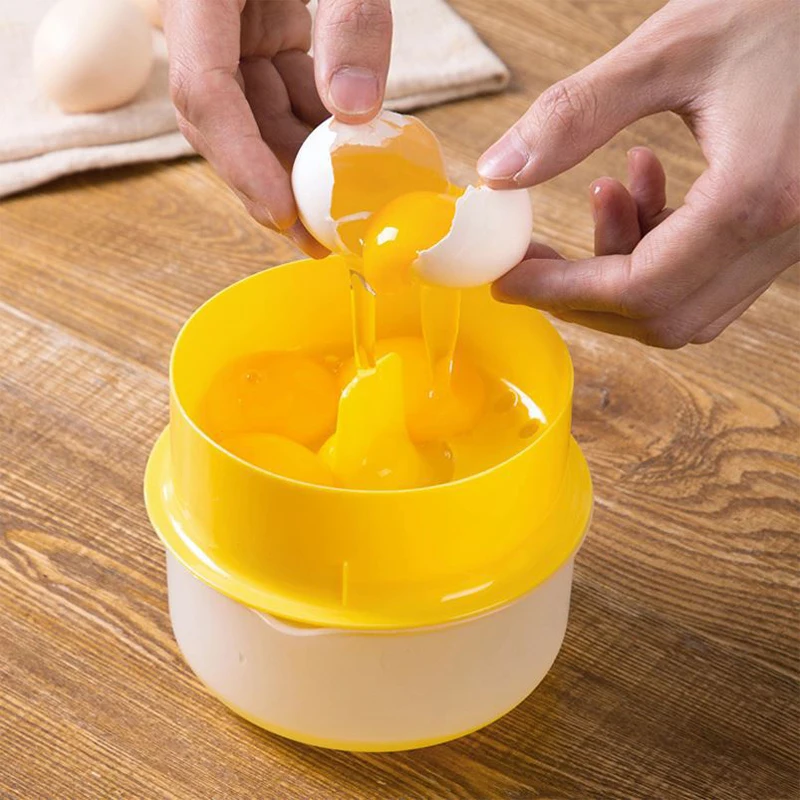 Egg Separator Egg White And Yolk Separator Kitchen Accessories Cooking Gadget Sets Kitchen Utensils Baking Sets Device Cake Tool
Egg Separator Egg White And Yolk Separator Kitchen Accessories Cooking Gadget Sets Kitchen Utensils Baking Sets Device Cake Tool
