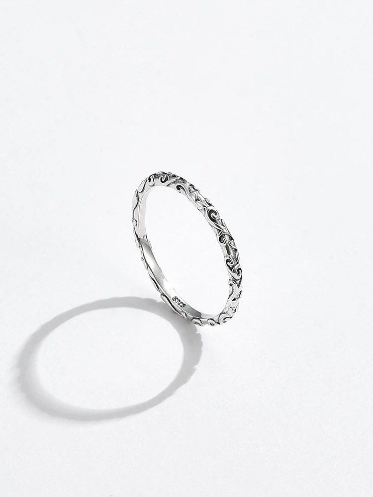 ZEMIOR Real 925 Sterling Silver Ring For Women And Men Engraved Pattern Anniversary Finger Rings Unisex Fine Jewelry New Arrival
ZEMIOR Real 925 Sterling Silver Ring For Women And Men Engraved Pattern Anniversary Finger Rings Unisex Fine Jewelry New Arrival