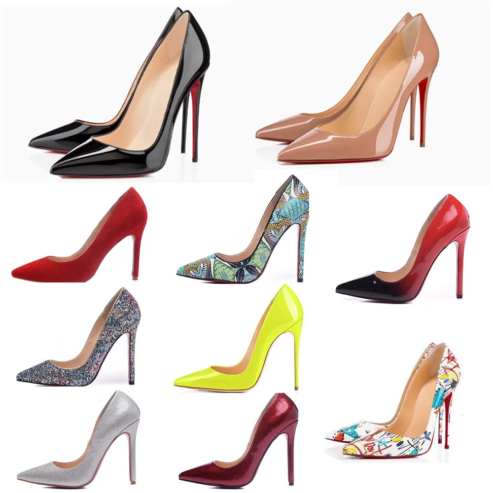 Brand New Designer Classic Women Red Bottoms High Heels Patent Leather Pointy Toe Dress Shoes Luxury Shallow Mouth Red Sole Wedd
Brand New Designer Classic Women Red Bottoms High Heels Patent Leather Pointy Toe Dress Shoes Luxury Shallow Mouth Red Sole Wedd