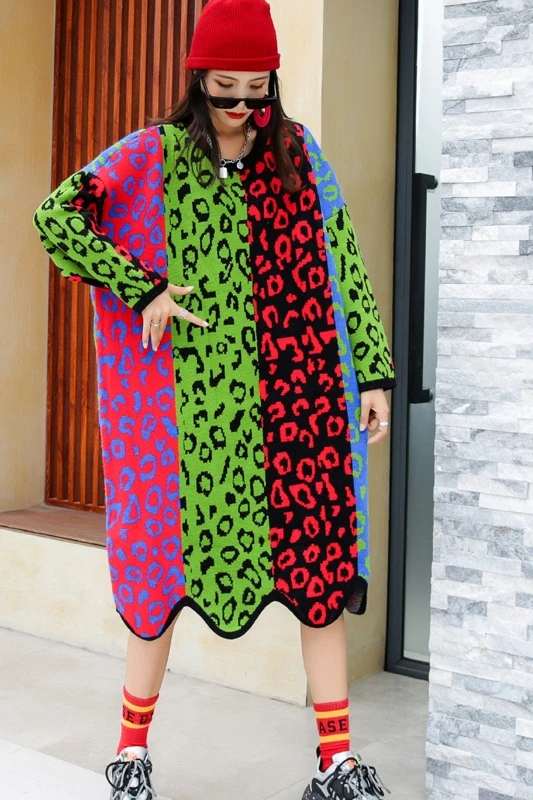 Design sense niche knitted dress 2020 new autumn and winter Korean loose trend long plus size sweater skirt
Design sense niche knitted dress 2020 new autumn and winter Korean loose trend long plus size sweater skirt