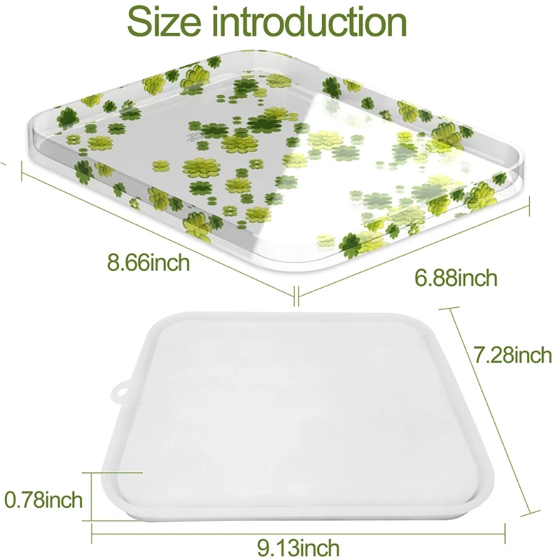 Storage Tray Epoxy Resin Mold Rectangle Fruits Tray Silicone Mould DIY Crafts Jewelry Holder Serving Board Making Tools
Storage Tray Epoxy Resin Mold Rectangle Fruits Tray Silicone Mould DIY Crafts Jewelry Holder Serving Board Making Tools
