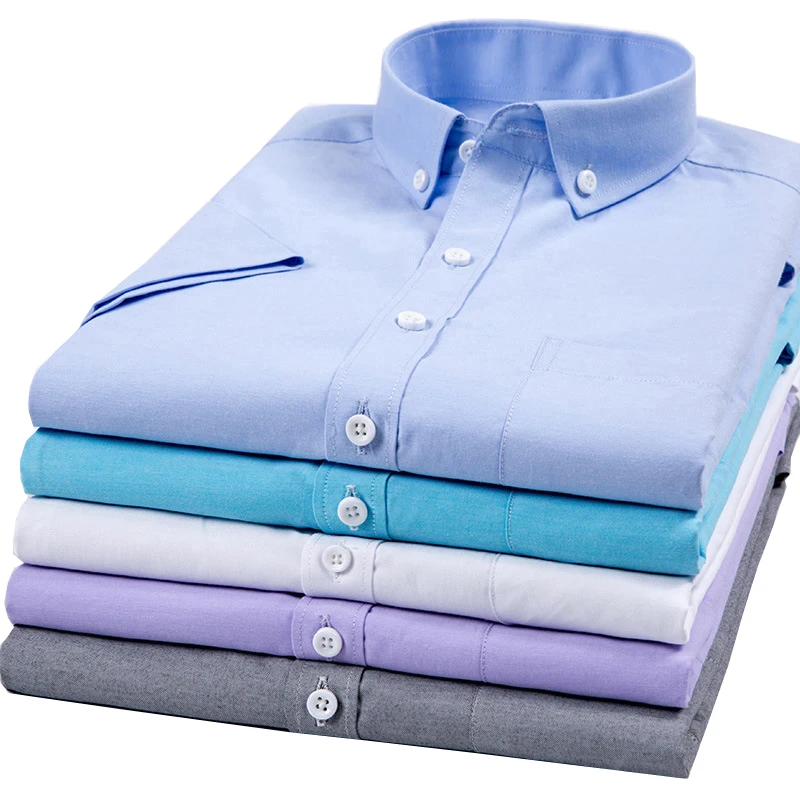 VISADA JAUNA 2020 Oxford Shirt For Men Summer Short Sleeve Shirts Solid Men's Fashion Casual Shirts Korean Style Men Blouse
VISADA JAUNA 2020 Oxford Shirt For Men Summer Short Sleeve Shirts Solid Men's Fashion Casual Shirts Korean Style Men Blouse