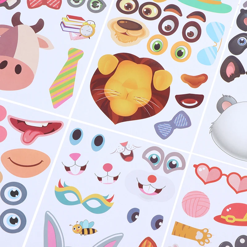 32pcs Children DIY Make a Face Sticker Books for Kids Toddlers New Puzzle Games
32pcs Children DIY Make a Face Sticker Books for Kids Toddlers New Puzzle Games
