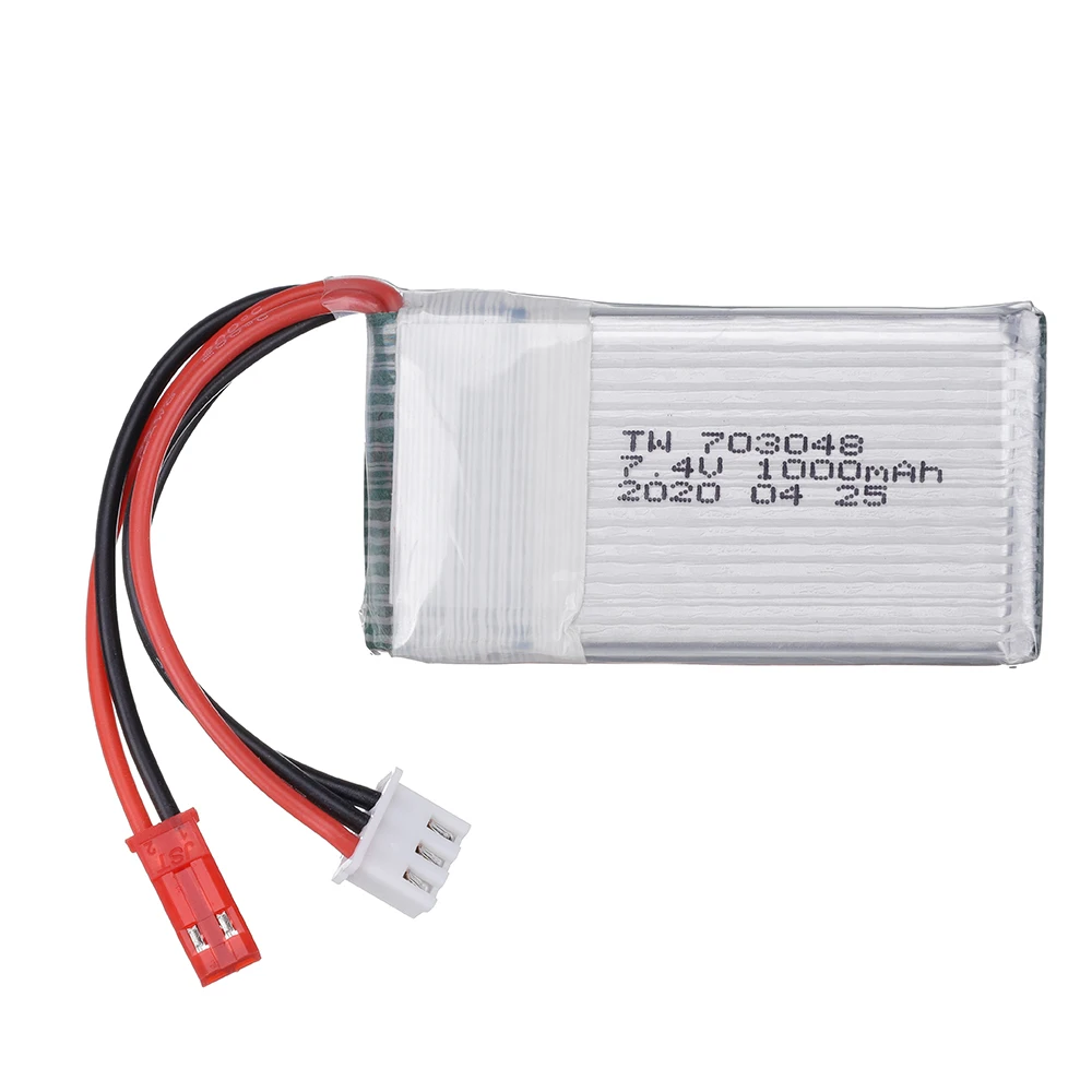Литий-Полимерный Аккумулятор 7 4 В 1000 мАч 703048 для MJXRC X600 U829A U829X F46 X601H JXD391 FT007