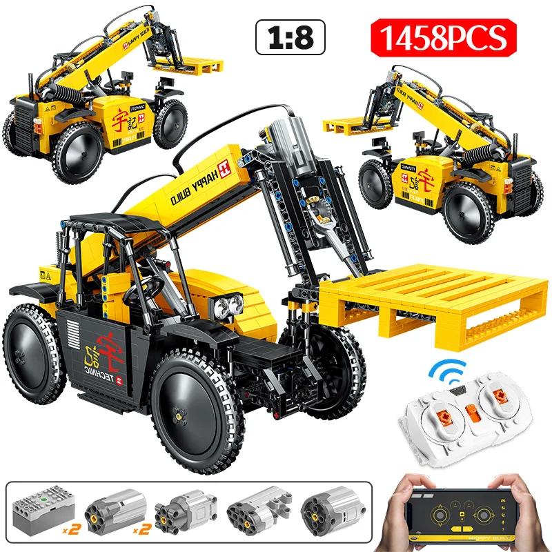 City Engineering Remote Control Technical Forklift Car Building Blocks RC APP Crane Vehicle Truck Bricks Toys For Children Gifts
City Engineering Remote Control Technical Forklift Car Building Blocks RC APP Crane Vehicle Truck Bricks Toys For Children Gifts