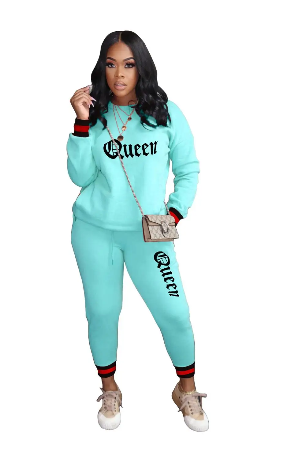 PING ZHAO Autumn And Winter New Hot Selling Women's Wear Monogrammed Long Sleeve Jacket + Trousers Casual Sport Two Piece Suit
PING ZHAO Autumn And Winter New Hot Selling Women's Wear Monogrammed Long Sleeve Jacket + Trousers Casual Sport Two Piece Suit