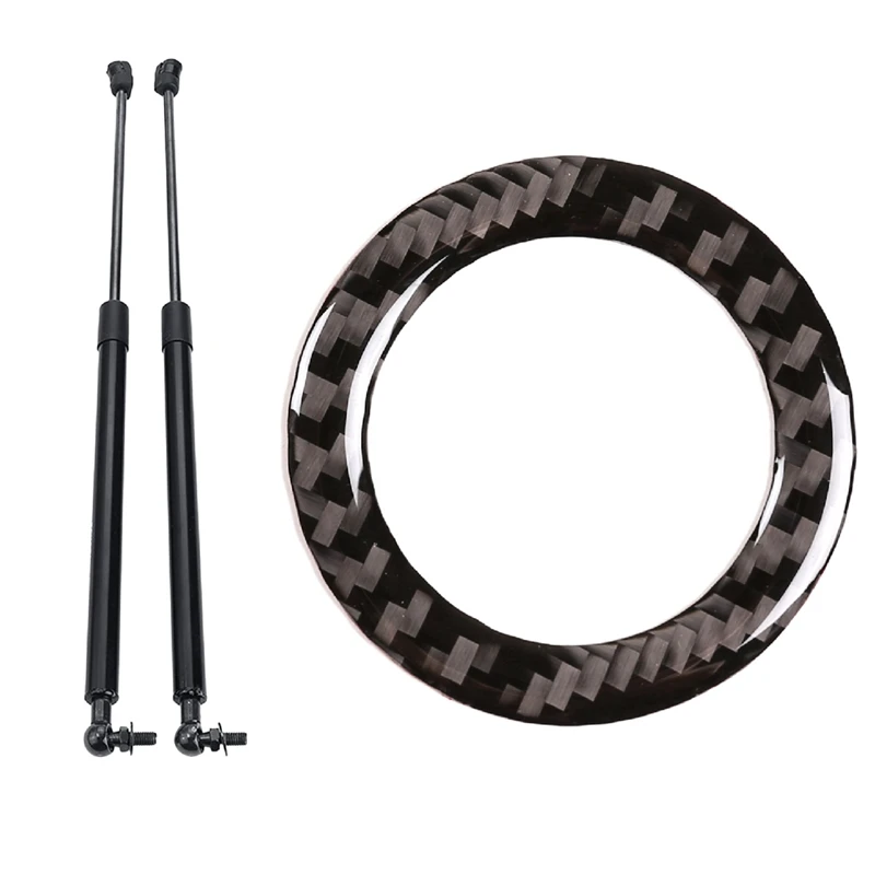 2Pcs Car Front Engine Bonnet Gas Struts Bars Damper Hood with Engine Start Stop Button Ring Ignition Cover Trim
2Pcs Car Front Engine Bonnet Gas Struts Bars Damper Hood with Engine Start Stop Button Ring Ignition Cover Trim