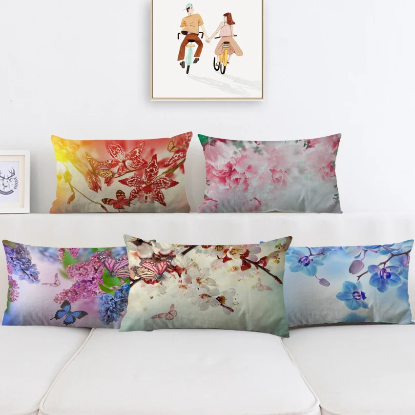 Nanacoba Decorative Cushion Cover Rectangle Slepping Pillowcases for Bed Sofa Home Decor Flower Printed Soft Plush Pillow Covers 
Nanacoba Decorative Cushion Cover Rectangle Slepping Pillowcases for Bed Sofa Home Decor Flower Printed Soft Plush Pillow Covers