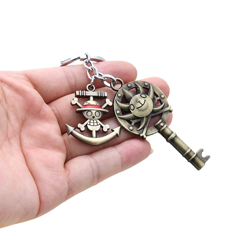 One Piece Keychains with box Sunny Luffy Metal Key Chain Ring Pendant Anime Keychain Key Holder Charm Jewelry
One Piece Keychains with box Sunny Luffy Metal Key Chain Ring Pendant Anime Keychain Key Holder Charm Jewelry