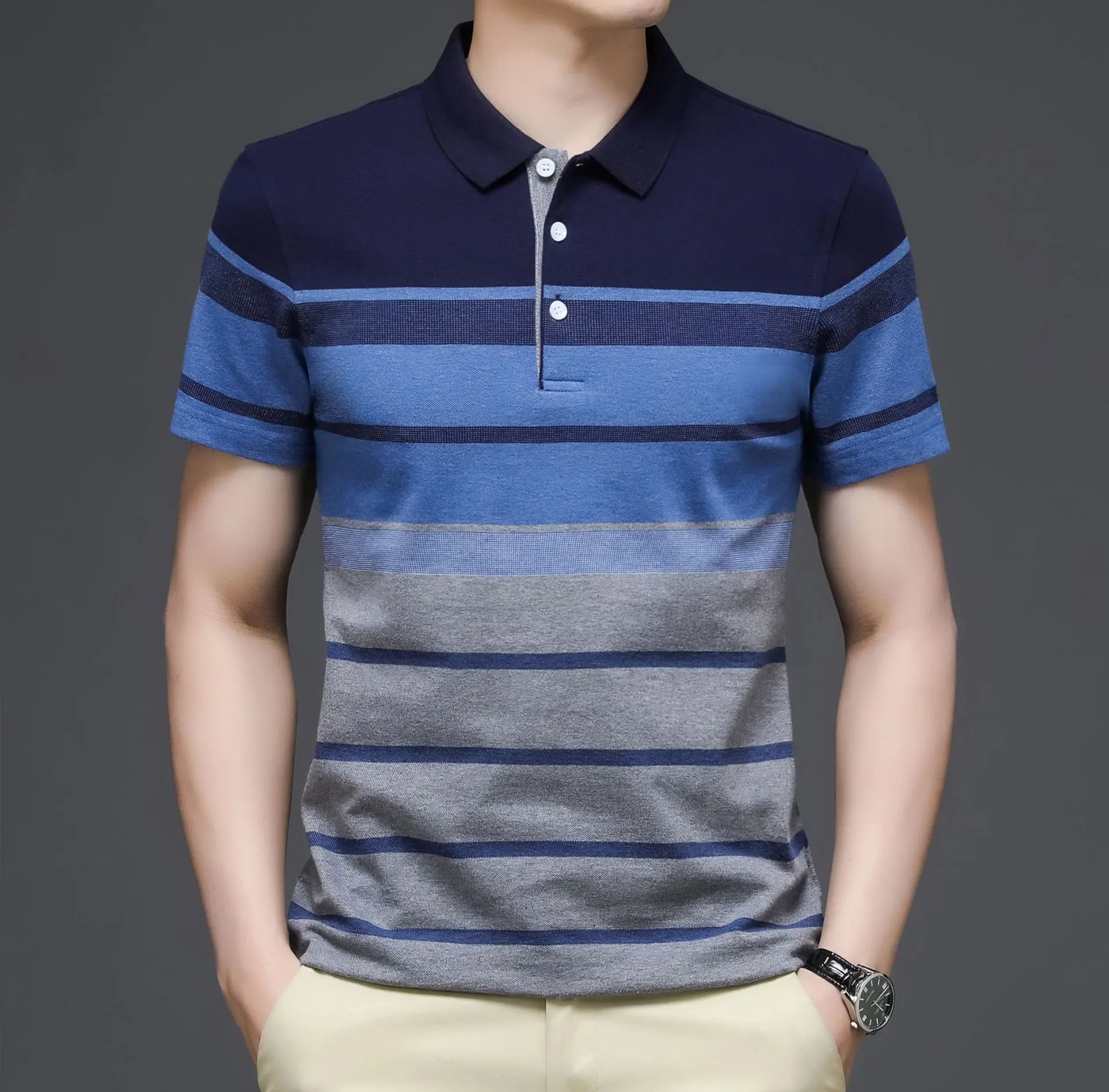 summer cotton tops for middle-aged and old men's casual loose short-sleeved POLO shirts for middle-aged men's polo shirts
summer cotton tops for middle-aged and old men's casual loose short-sleeved POLO shirts for middle-aged men's polo shirts