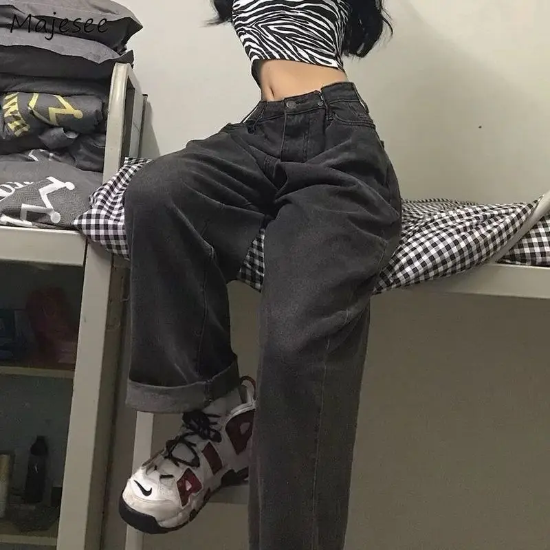 Women Jeans Vintage Adjustable High Waist BF Oversize Wide Leg Trousers Autumn New Ins All-match Streetwear Retro Korean Chic
Women Jeans Vintage Adjustable High Waist BF Oversize Wide Leg Trousers Autumn New Ins All-match Streetwear Retro Korean Chic