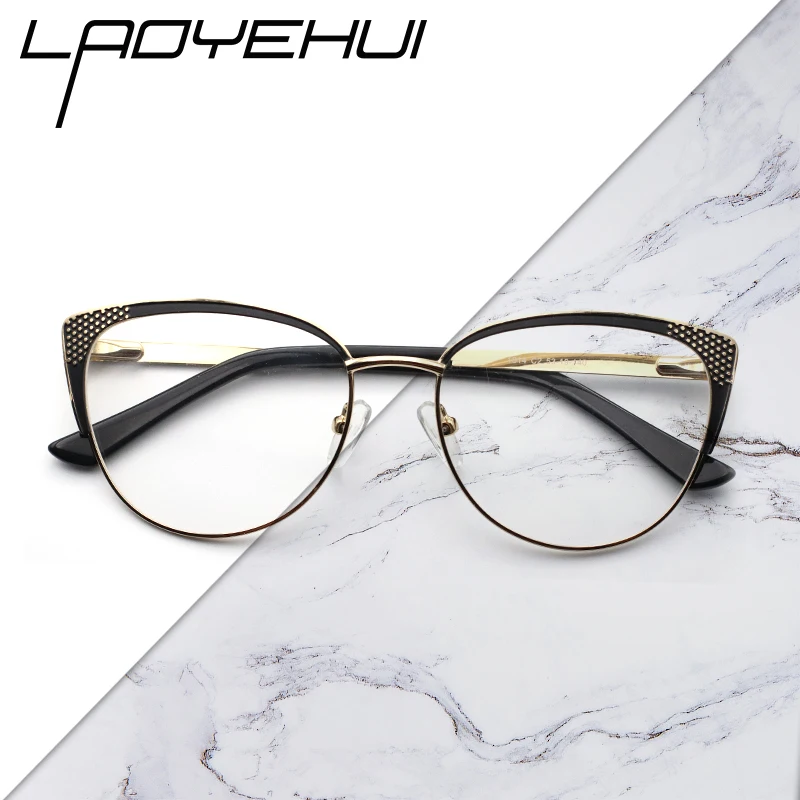 Retro Metal Prescription Eyeglasses Frames Optical Cat Eye Women's Computer Glasses Without Diopters Fashion Decorative Eyewear
Retro Metal Prescription Eyeglasses Frames Optical Cat Eye Women's Computer Glasses Without Diopters Fashion Decorative Eyewear