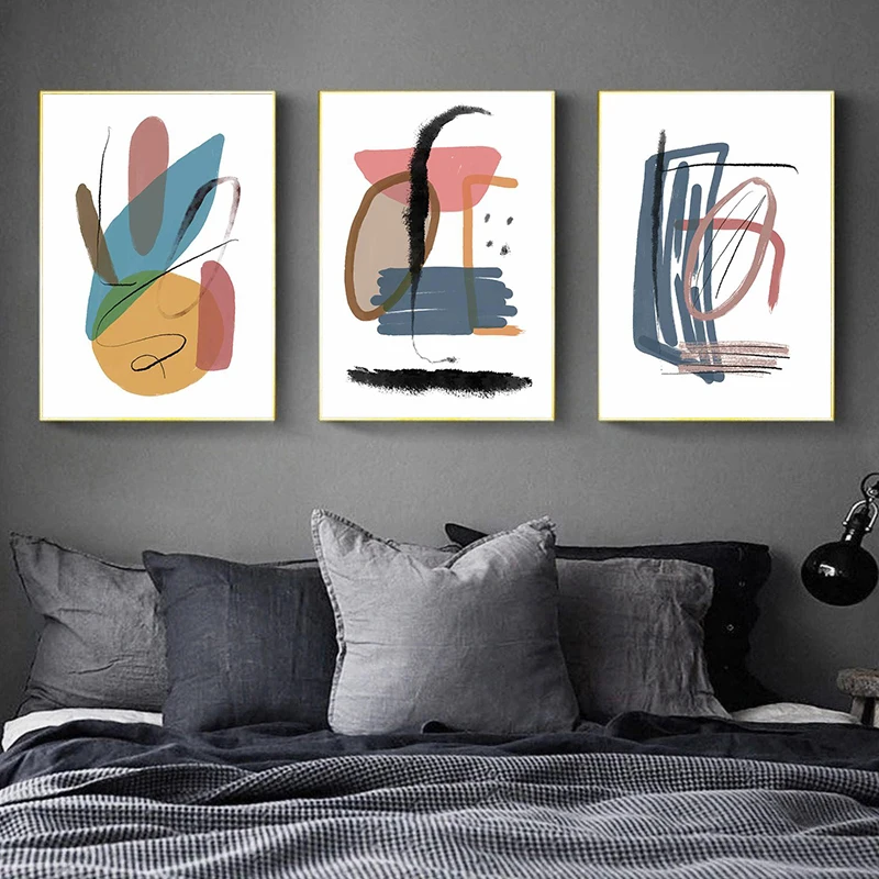 Wall Art Abstract Geometric Brush Graffiti Painting Nordic Picture Abstract Canvas Painting Poster Print Picture Home Decor
Wall Art Abstract Geometric Brush Graffiti Painting Nordic Picture Abstract Canvas Painting Poster Print Picture Home Decor