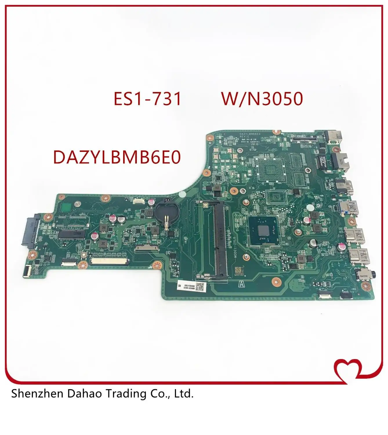 DAZYLBMB6E0 для Acer Aspire ES1 ES1-731 материнская плата портативного компьютера с Core Pentium w/n3050 Процессор DDR3 100% тестирование работы ОК
DAZYLBMB6E0 для Acer Aspire ES1 ES1-731 материнская плата портативного компьютера с Core Pentium w/n3050 Процессор DDR3 100% тестирование работы ОК