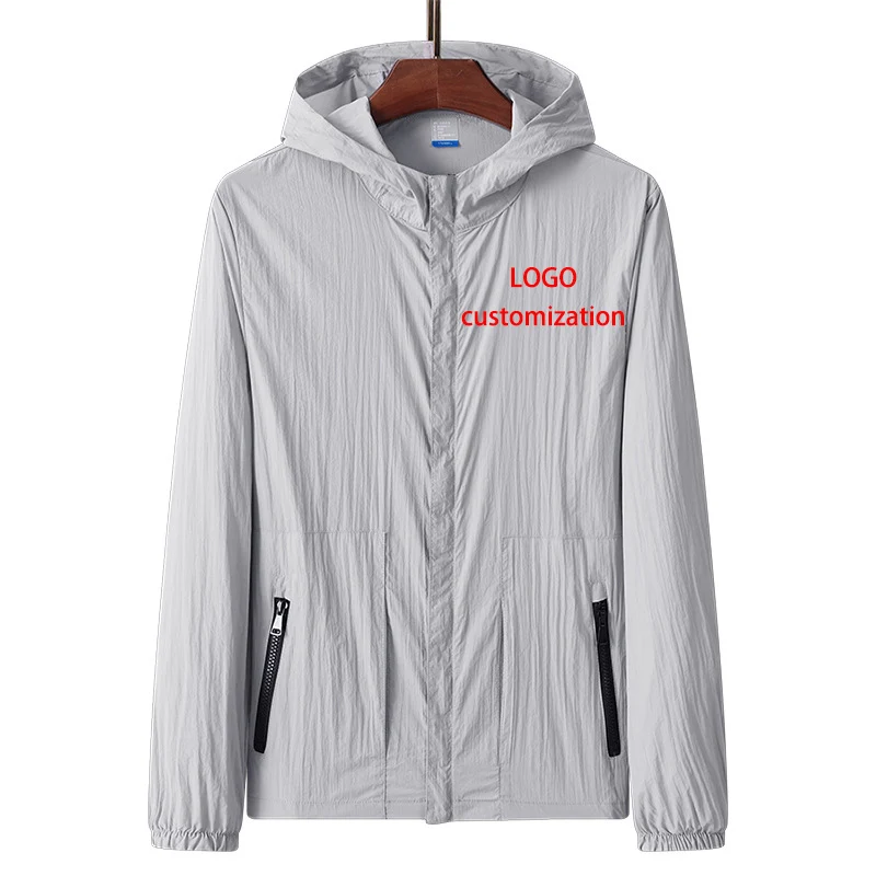 (Logo Customization) Spring & Summer Wear Stand Collar Hooded Short Youth Thin Zipper Bag Sports Coat Sunscreen Skin Clothing
(Logo Customization) Spring & Summer Wear Stand Collar Hooded Short Youth Thin Zipper Bag Sports Coat Sunscreen Skin Clothing