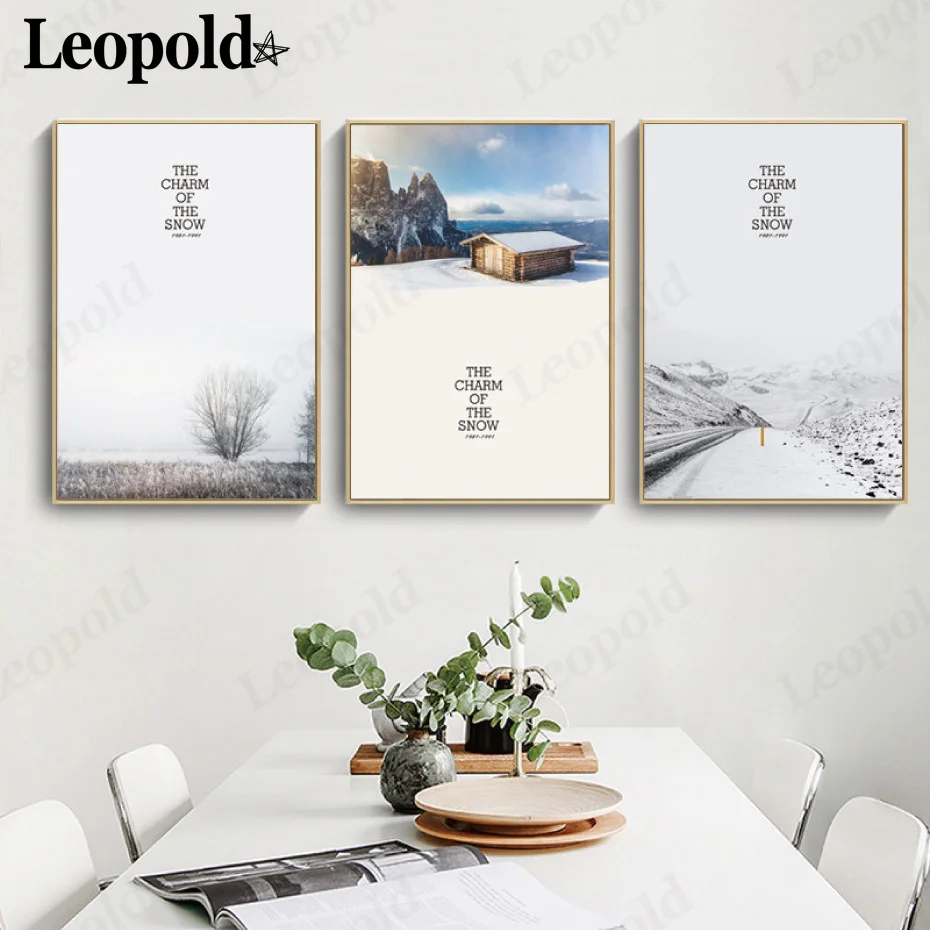 Nordic Winter Landscape Canvas Poster Hut In The Snow Painting Wall Art White Simple Modern Home Living Room Decoration
Nordic Winter Landscape Canvas Poster Hut In The Snow Painting Wall Art White Simple Modern Home Living Room Decoration