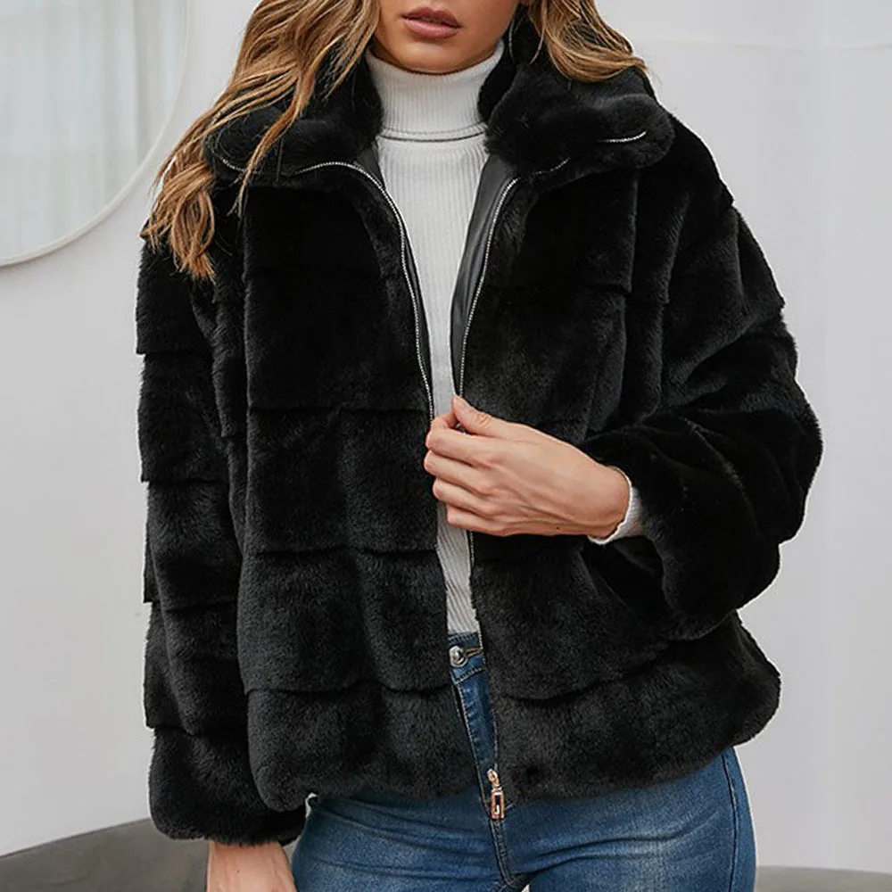 2021 Autumn Winter New Womens Fashion Faux Fur Overcoat Solid Color Zipper Cardigan Warm Lapel Long Sleeve Women Coat
2021 Autumn Winter New Womens Fashion Faux Fur Overcoat Solid Color Zipper Cardigan Warm Lapel Long Sleeve Women Coat