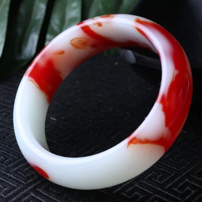 Natural chicken blood jade two-tone 54-64mm bracelet, elegant princess jewelry, best gift for mother and girlfriend
Natural chicken blood jade two-tone 54-64mm bracelet, elegant princess jewelry, best gift for mother and girlfriend