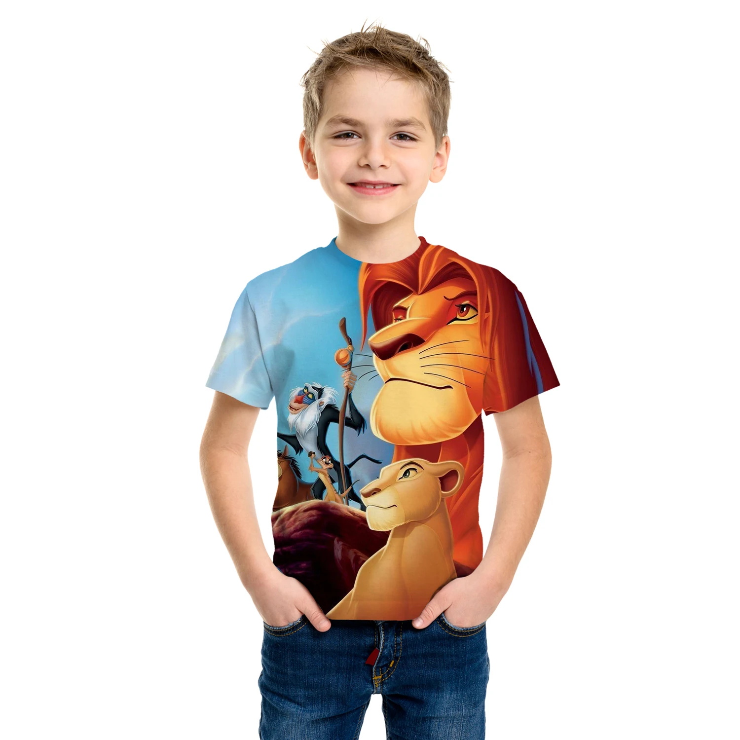 Unisex Quick-drying Clothes Funny Top Tees Oversized T-shirt Hot Cartoon T shirt Kid's Tshirts The King Lion Children's Clothing
Unisex Quick-drying Clothes Funny Top Tees Oversized T-shirt Hot Cartoon T shirt Kid's Tshirts The King Lion Children's Clothing