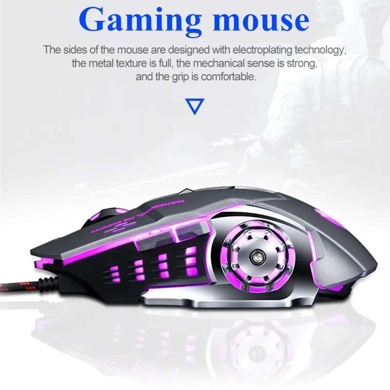 Hot Sales Backlight Optical Mouse Gamer Mouse for Competitive Gaming Mouse Ergonomic Wired 6 Button 2500dpi Adapt for Computer
Hot Sales Backlight Optical Mouse Gamer Mouse for Competitive Gaming Mouse Ergonomic Wired 6 Button 2500dpi Adapt for Computer
