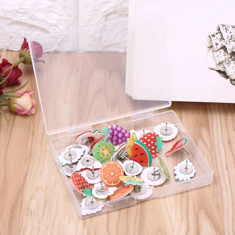 30pcs Office Decorative Thumbtacks Vegetable Fruit Pushpins Whiteboard Photos Wall Maps Pins
30pcs Office Decorative Thumbtacks Vegetable Fruit Pushpins Whiteboard Photos Wall Maps Pins