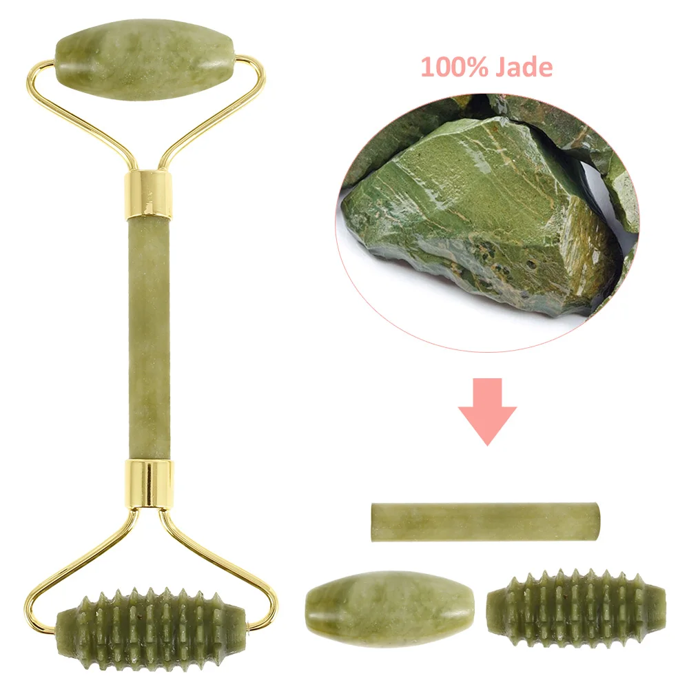 Rose Quartz Jade Stone Facial Massage Roller Guasha Scraper Thin Lift Eye Face Neck Natural Slimming Massager Beauty Tool
Rose Quartz Jade Stone Facial Massage Roller Guasha Scraper Thin Lift Eye Face Neck Natural Slimming Massager Beauty Tool