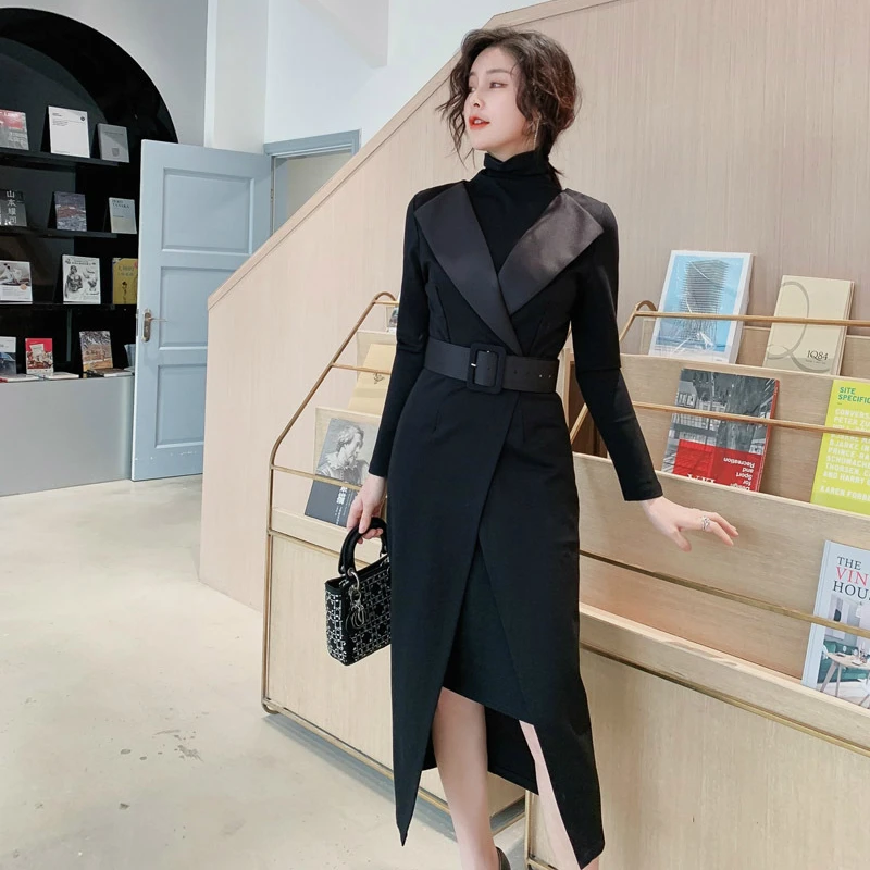2020 V-neck Long Sleeve Casual Blazer with Belt and White Black Dress Ladies Suit Autumn Winter Elegant Two Piece Set for Women
2020 V-neck Long Sleeve Casual Blazer with Belt and White Black Dress Ladies Suit Autumn Winter Elegant Two Piece Set for Women