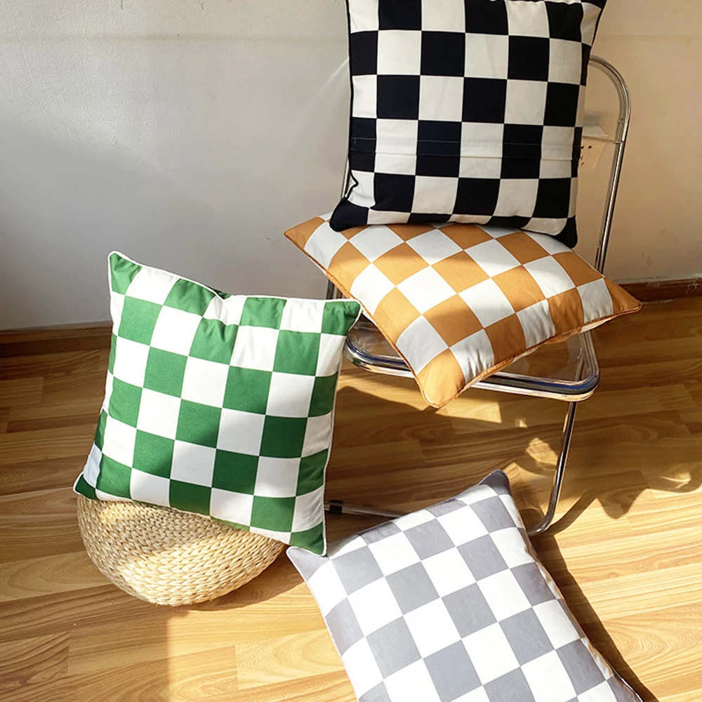 Classic Fashion Plaid Cushion Cover Geometric Stripe Home Decorative Throw Pillow Case Sofa Cushions Car Bed Seat Pillows Cases
Classic Fashion Plaid Cushion Cover Geometric Stripe Home Decorative Throw Pillow Case Sofa Cushions Car Bed Seat Pillows Cases