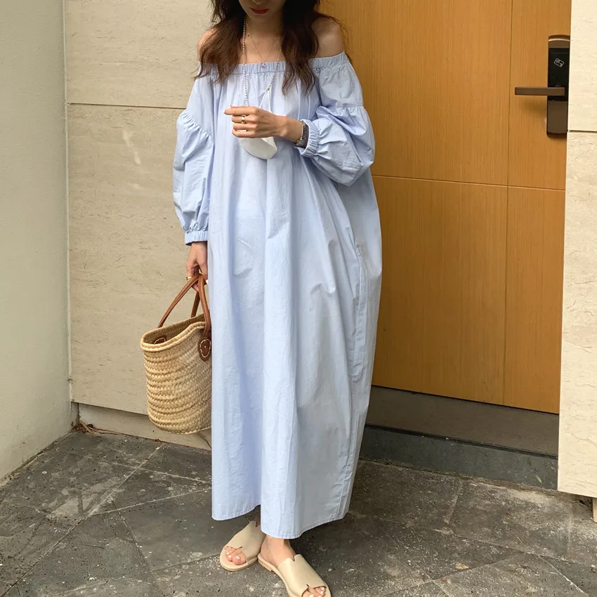 Alien Kitty Sexy Slash Neck Solid Long Dress Summer 2021 Femme Loose Straight Chic Casual OL High Quality Streetwear Vestidos
Alien Kitty Sexy Slash Neck Solid Long Dress Summer 2021 Femme Loose Straight Chic Casual OL High Quality Streetwear Vestidos