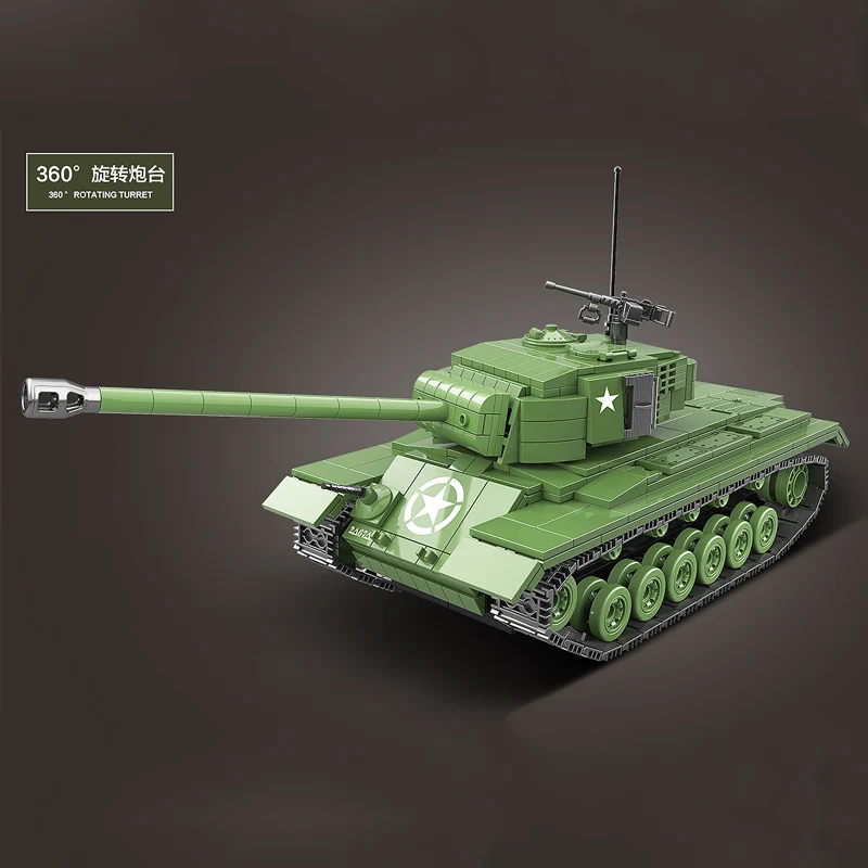 WW2 Military M26 Pershing Heavy Tank Building Blocks USA Tank Bricks WW2 Army Soldiers Weapons Children Toys For Children Gifts
WW2 Military M26 Pershing Heavy Tank Building Blocks USA Tank Bricks WW2 Army Soldiers Weapons Children Toys For Children Gifts