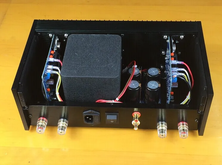 С радиатором QUAD405 усилитель мощности алюминиевое шасси выделенное