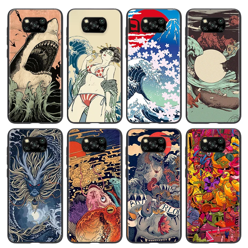 Japanese wave Anime Dragon For Xiaomi Mi Poco Play Mix 3 A2 A1 6X 5X X3 NFC GT M3 M2 X2 F3 F2 Pro C3 F1 Black Soft Phone Case
Japanese wave Anime Dragon For Xiaomi Mi Poco Play Mix 3 A2 A1 6X 5X X3 NFC GT M3 M2 X2 F3 F2 Pro C3 F1 Black Soft Phone Case