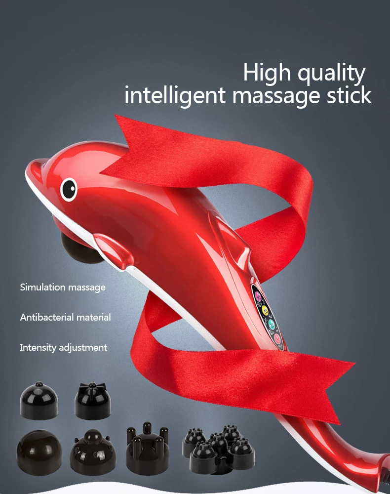 Electric Dolphin Massager Neck Massager Back Massage Hammer Vibration Infrared Stick Roller Cervical Body Massage
Electric Dolphin Massager Neck Massager Back Massage Hammer Vibration Infrared Stick Roller Cervical Body Massage