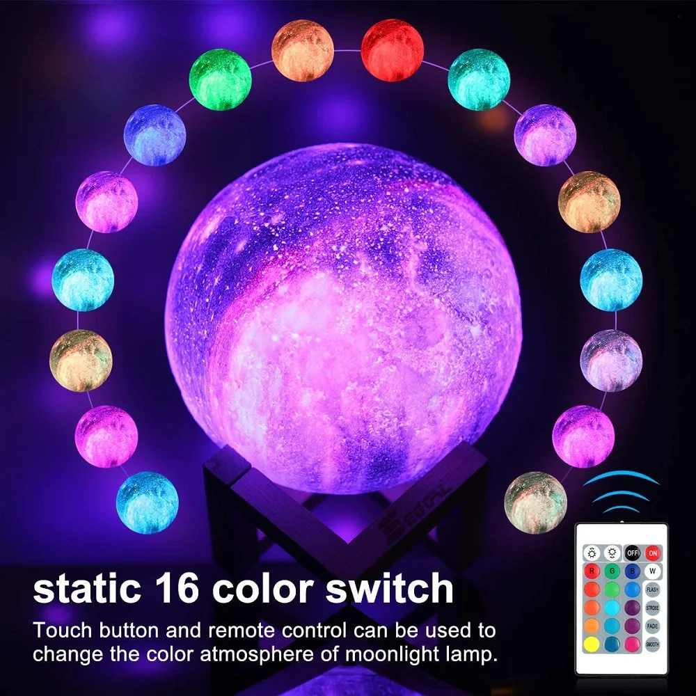 3D Printed LED Fire Dragon Night Light Rechargeable Moon USB NightLight for Children Kids Bedroom Home Camping Hiking Decoration
3D Printed LED Fire Dragon Night Light Rechargeable Moon USB NightLight for Children Kids Bedroom Home Camping Hiking Decoration