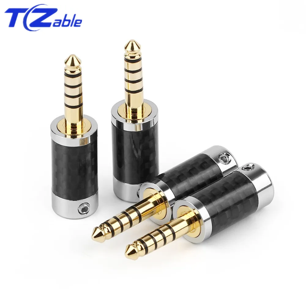 4.4mm Headphone Adapter 5 Pole Carbon Fiber Gold-Plated Copper Audio Wire Connector Earphone Jack Plug Solder Headphone Cable
4.4mm Headphone Adapter 5 Pole Carbon Fiber Gold-Plated Copper Audio Wire Connector Earphone Jack Plug Solder Headphone Cable