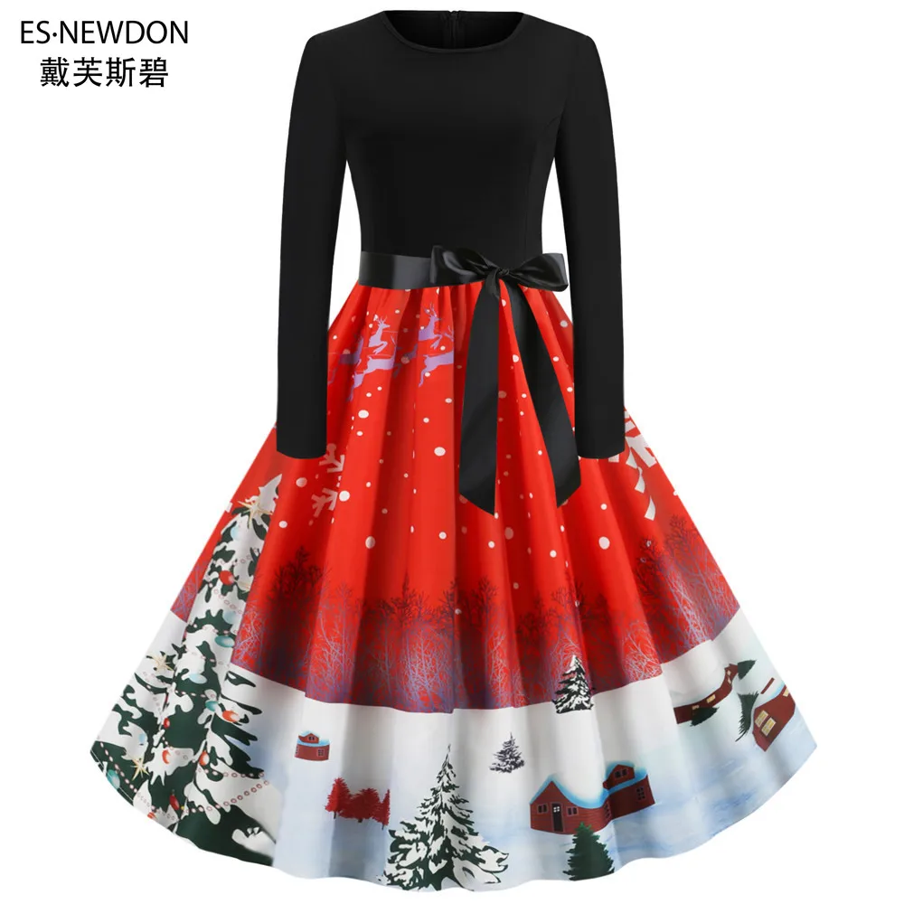 Esnewdon Women's Plus Size Christmas Daily Dresses Sleeveless Round Neck Print Flared Cocktail Party Dress with Lace
Esnewdon Women's Plus Size Christmas Daily Dresses Sleeveless Round Neck Print Flared Cocktail Party Dress with Lace