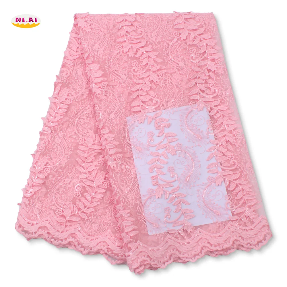 Top Selling Pink African Sequins Lace Fabric High Quality Nigerian Mesh Net Lace Fabrics Sequence Fabrics for Bridal NA4395B-2
Top Selling Pink African Sequins Lace Fabric High Quality Nigerian Mesh Net Lace Fabrics Sequence Fabrics for Bridal NA4395B-2