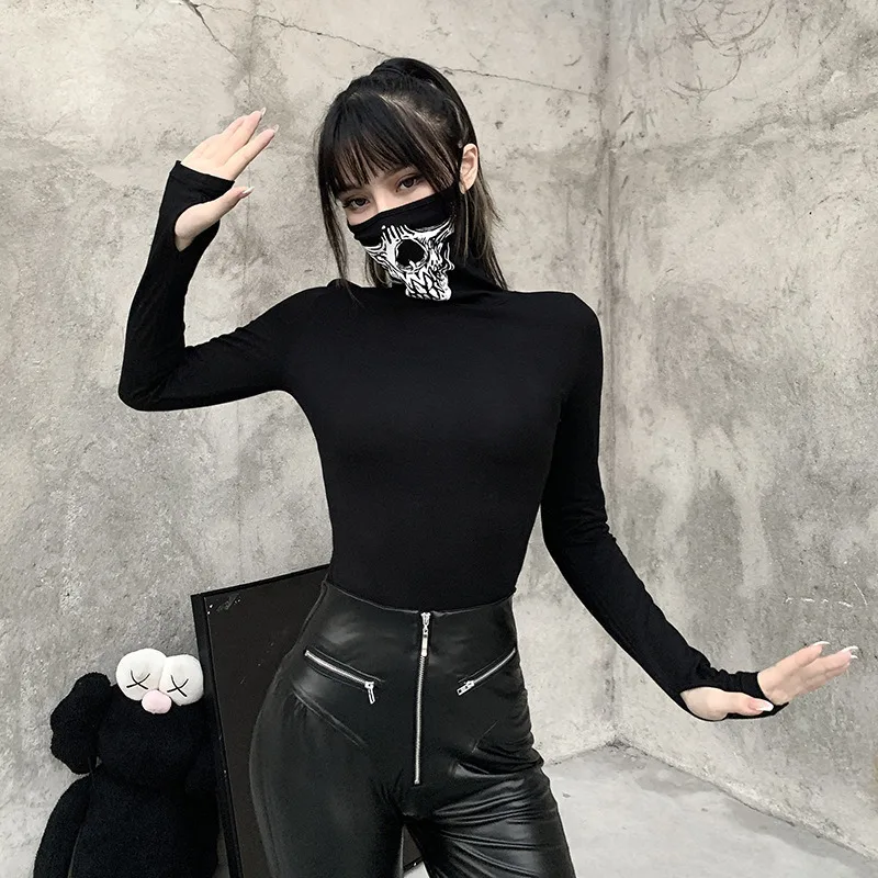 2020 Vintage Dark Style New Design Long-Sleeved T-Shirt Fashion Women Autumn Winter Casual Retro Skull Print Mask T-Shirts
2020 Vintage Dark Style New Design Long-Sleeved T-Shirt Fashion Women Autumn Winter Casual Retro Skull Print Mask T-Shirts