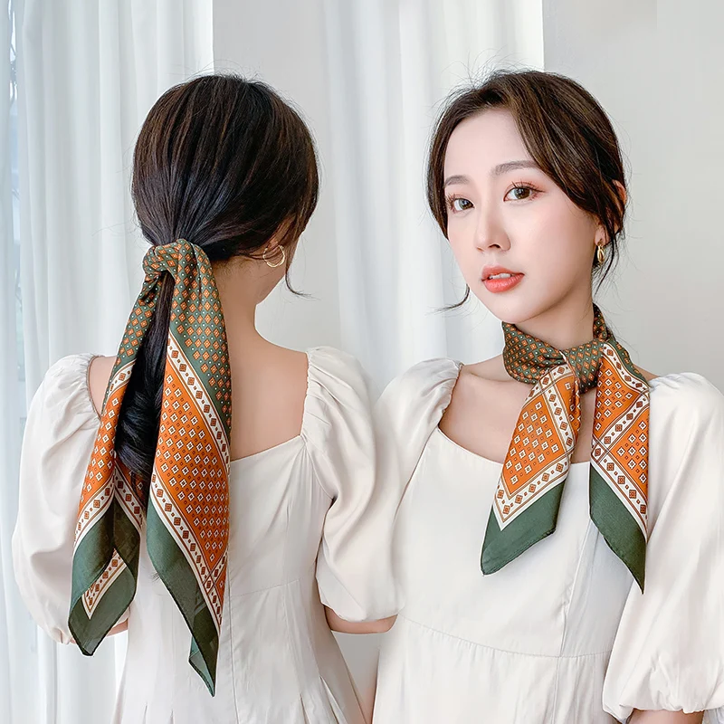 Square Silk Scarf Women Print Small Neck Scarves Fashion Hair Band Bag Scarves Foulard Bandana Neckerchief Shawls Wraps Hijab
Square Silk Scarf Women Print Small Neck Scarves Fashion Hair Band Bag Scarves Foulard Bandana Neckerchief Shawls Wraps Hijab
