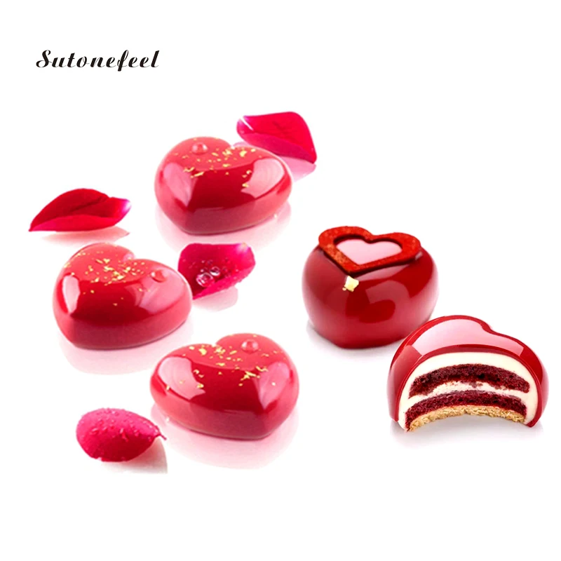 Heart Shaped Cake Mold Food Grade Silicone Cake Mousse Baking Moulds Form Chocolate Truffle Baking Pan Cake Decorating Tool
Heart Shaped Cake Mold Food Grade Silicone Cake Mousse Baking Moulds Form Chocolate Truffle Baking Pan Cake Decorating Tool