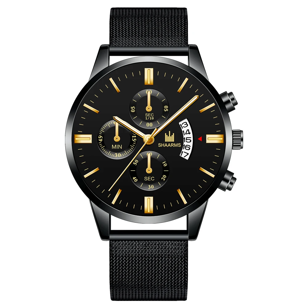 Men Watch Relogio Masculino Black Watch Men Luxury Mesh Band Quartz Wristwatch Fashion Watches
Men Watch Relogio Masculino Black Watch Men Luxury Mesh Band Quartz Wristwatch Fashion Watches