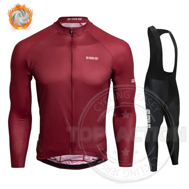 Men's Long Sleeve Jersey New Winter Cycling Clothing GO RIGO GO Team Warm Jacket Set MTB Clothes Thermal Fleece Ropa Ciclismo
Men's Long Sleeve Jersey New Winter Cycling Clothing GO RIGO GO Team Warm Jacket Set MTB Clothes Thermal Fleece Ropa Ciclismo