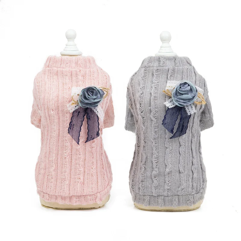 2019 Autumn and Winter New Dog Sweater Two-color Pet Sweater Teddy Bichon Princess Floral Dog Coat Pet Cat Clothes
2019 Autumn and Winter New Dog Sweater Two-color Pet Sweater Teddy Bichon Princess Floral Dog Coat Pet Cat Clothes